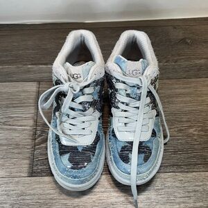 UGG Sneakers with Blue and Silver Sequins woman’s size 7 (j3)